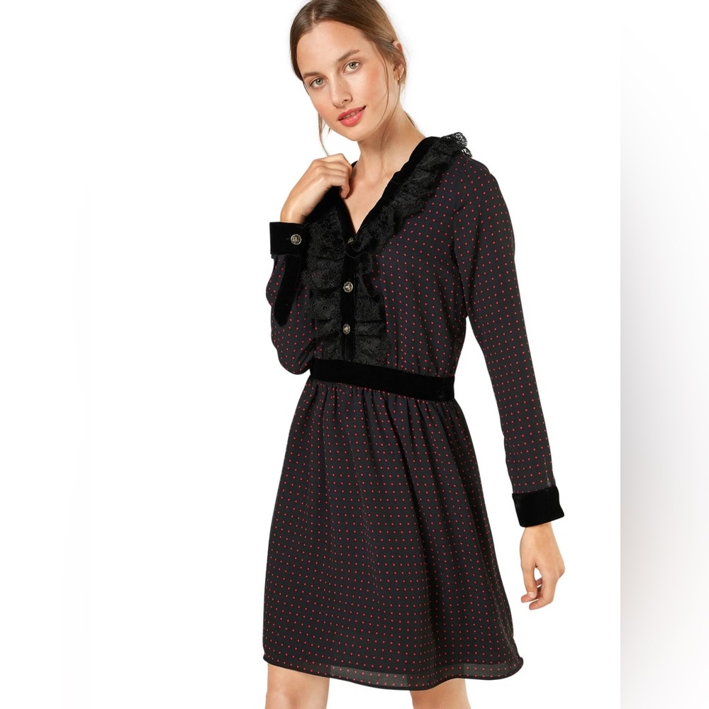 The kooples embellished polka-dot dress